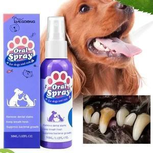 Pet Teeth Cleaning Spray Oral Care for Fresh Breath and Removing Tooth Stains - petguardiansupplies