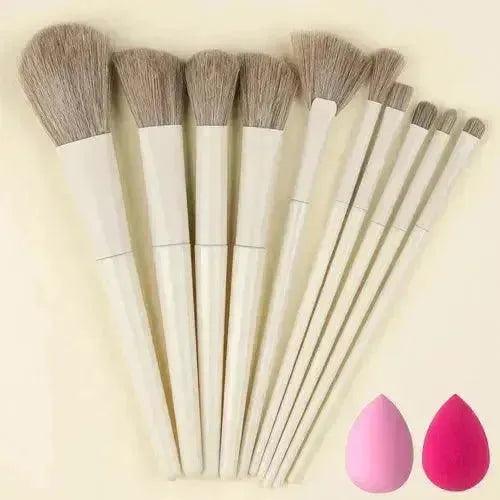 10/13PCS Makeup Brushes Set - Fluffy Soft Eye Shadow, Blush, Highlighter - petguardiansupplies