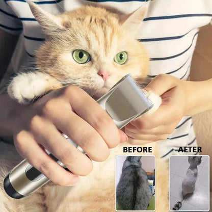 Professional Cat Dog Hair Clipper All Metal Rechargeable Pet Trimmer - petguardiansupplies