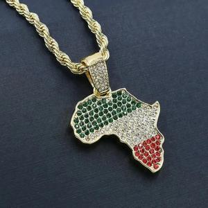 African Map Chain and Charm - HC11221 - petguardiansupplies