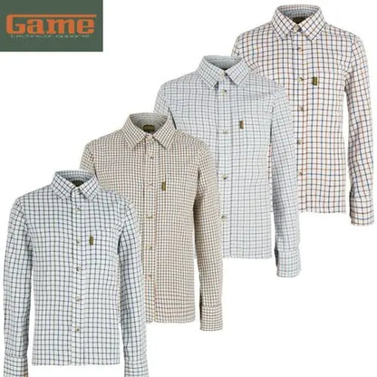 Kids Game Tattersall Check Shirt-0