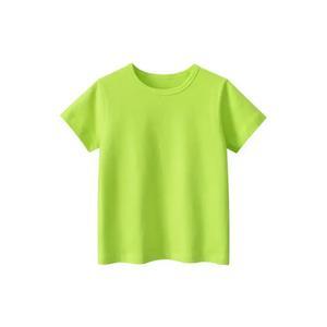 Hot Selling Baby Kids Unisex Solid Color Green T-Shirt - petguardiansupplies