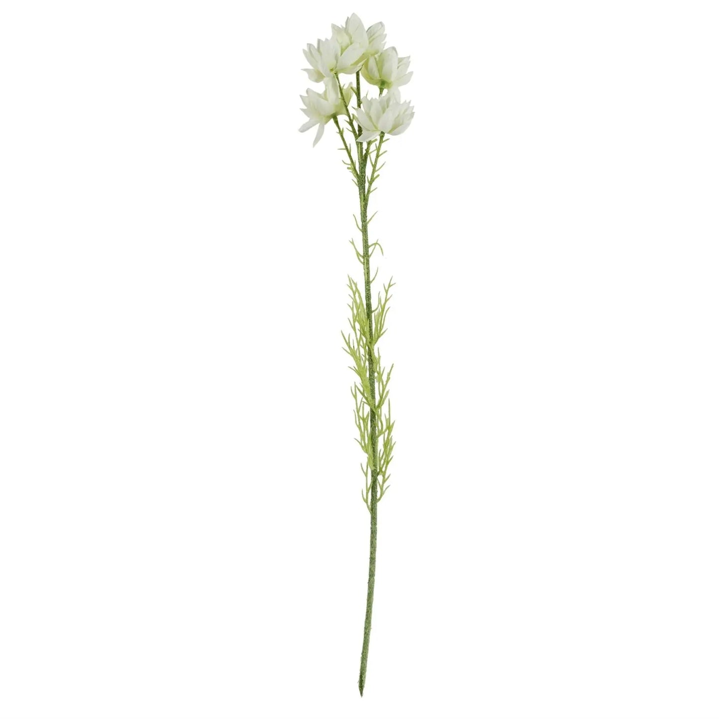 Pack of 6 x Artificial Flowers White Starflower Stem - 5 Flowers 60cm-3