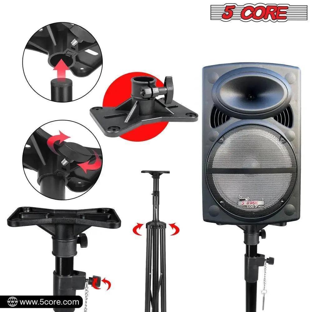 5 Core Speaker Stand Tripod Heavy Duty Adjustable Up to 72 Inch DJ - petguardiansupplies