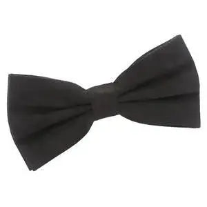 Black Suede Pre-Tied Bow Tie - petguardiansupplies