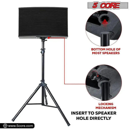 5 Core Speaker Stand Tripod Heavy Duty Adjustable Up to 72 Inch DJ - petguardiansupplies