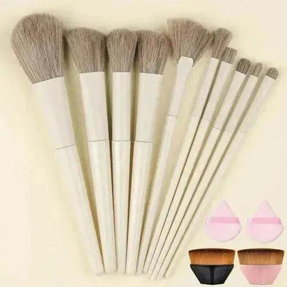 10/13PCS Makeup Brushes Set - Fluffy Soft Eye Shadow, Blush, Highlighter - petguardiansupplies