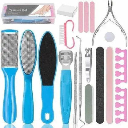 20 in 1 Foot Files Professional Pedicure Tools Set - petguardiansupplies