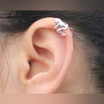 316L Stainless Steel Tree Frog Fake Cartilage Ear Cuff - petguardiansupplies