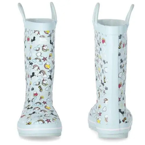 Trespass Starryton Kids Outdoor Waterproof Rubber Wellies-2