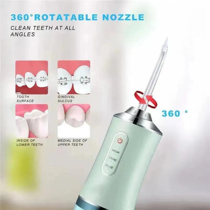 220ML Oral Irrigator USB Rechargeable Portable Dental Water Flosser - petguardiansupplies