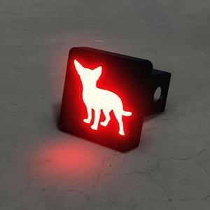 Chihuahua Silhouette LED Hitch Cover - Brake Light - petguardiansupplies