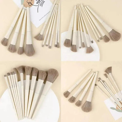 10/13PCS Makeup Brushes Set - Fluffy Soft Eye Shadow, Blush, Highlighter - petguardiansupplies