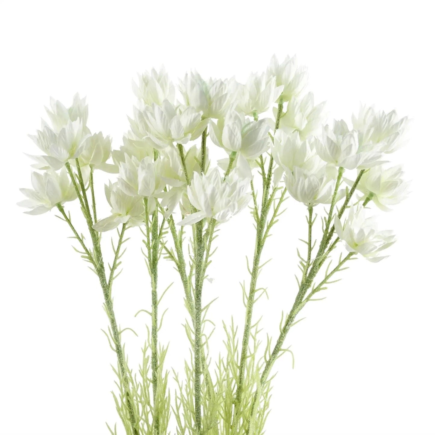 Pack of 6 x Artificial Flowers White Starflower Stem - 5 Flowers 60cm-0