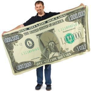 Million-dollar Novelty Blanket Flannel Funny Plush - petguardiansupplies