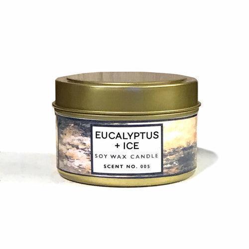 Eucalyptus + Ice Soy Wax Candle - petguardiansupplies