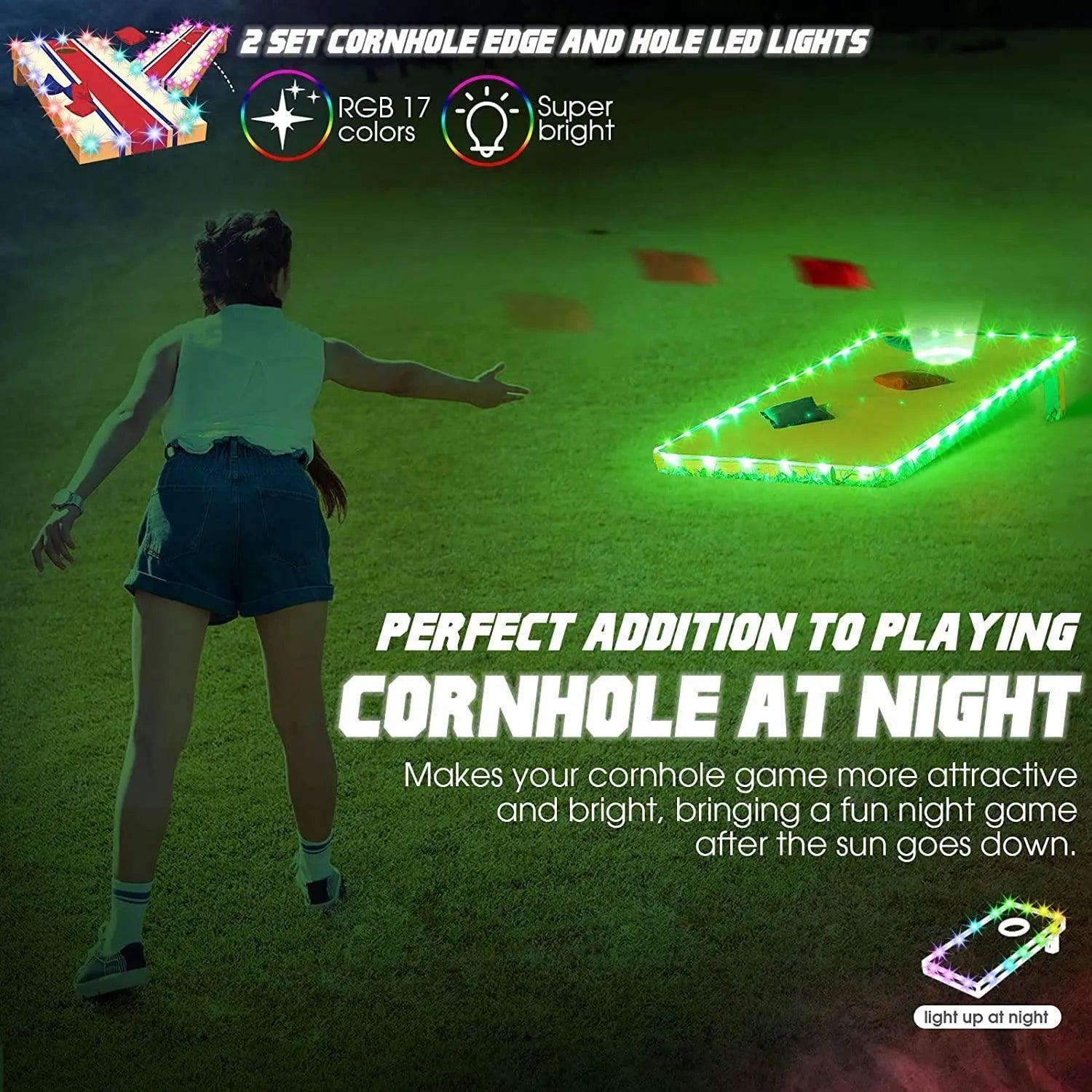 Outdoor Games Cornhole Lights - petguardiansupplies