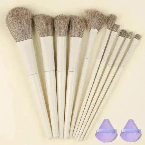 10/13PCS Makeup Brushes Set - Fluffy Soft Eye Shadow, Blush, Highlighter - petguardiansupplies