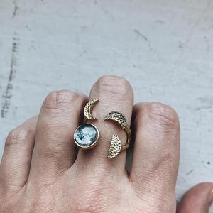 Moon Phase Sculpture Ring - petguardiansupplies