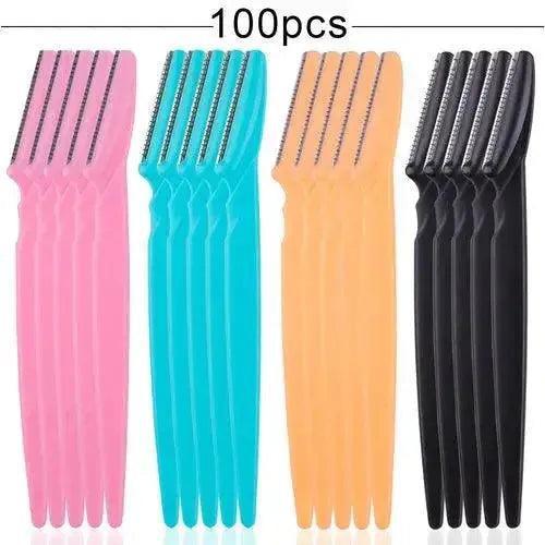 100PCS Eyebrow Shaper Portable Shaver - petguardiansupplies