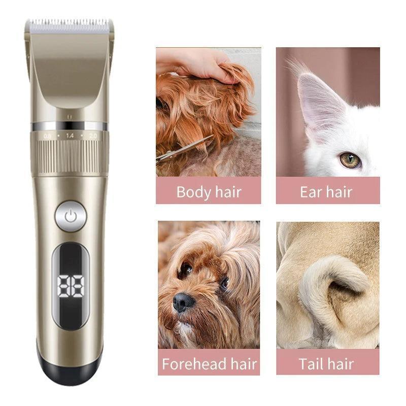 Professional Cat Dog Hair Clipper All Metal Rechargeable Pet Trimmer - petguardiansupplies