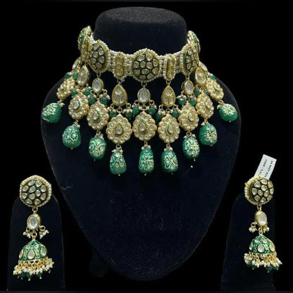 Alloy Gold-plated Green Jewel Set - petguardiansupplies