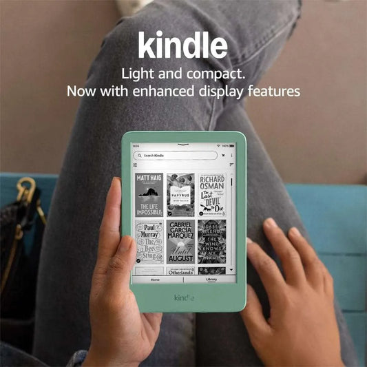 New Amazon Kindle (16 GB) – Lightest and most compact Kindle with glare-free display, faster page turns, adjustable front light and long battery life – Without Ads – Matcha - petguardiansupplies