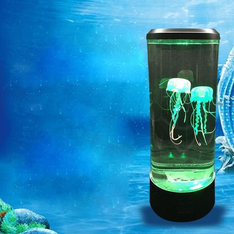 LED Tower Fantasy Jellyfish Lamp With Remote Control - petguardiansupplies