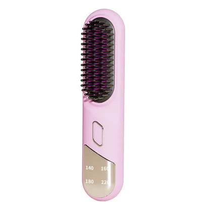 Cordless Wet & Dry Hair Straightener Brush-3