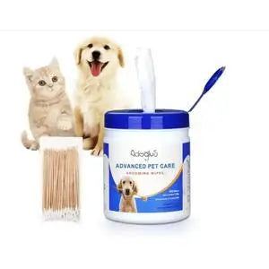 AdogluS Pet Wipes with Free Cotton Swabs - petguardiansupplies