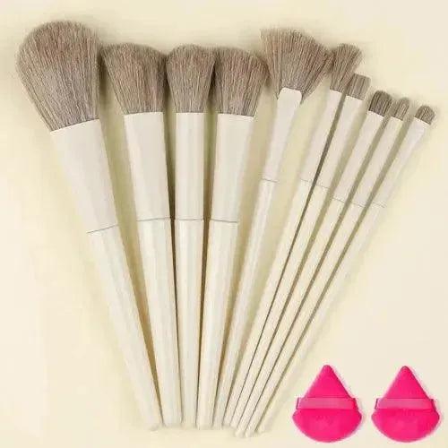 10/13PCS Makeup Brushes Set - Fluffy Soft Eye Shadow, Blush, Highlighter - petguardiansupplies