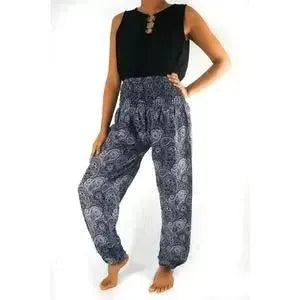 Black Paisley Boho Pants - petguardiansupplies