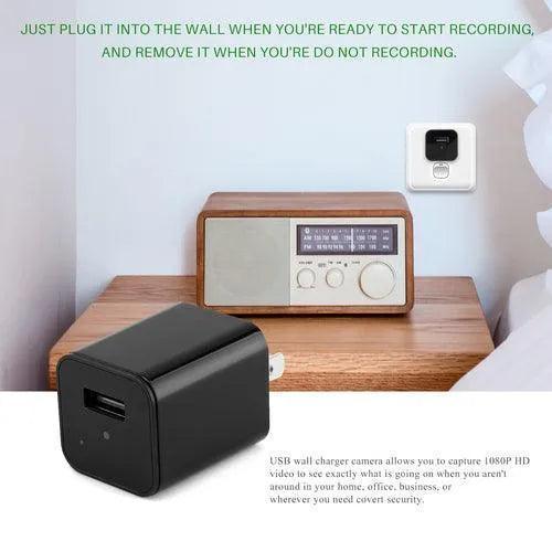 Hidden Camera HD 1080P USB Charger Home Security - petguardiansupplies