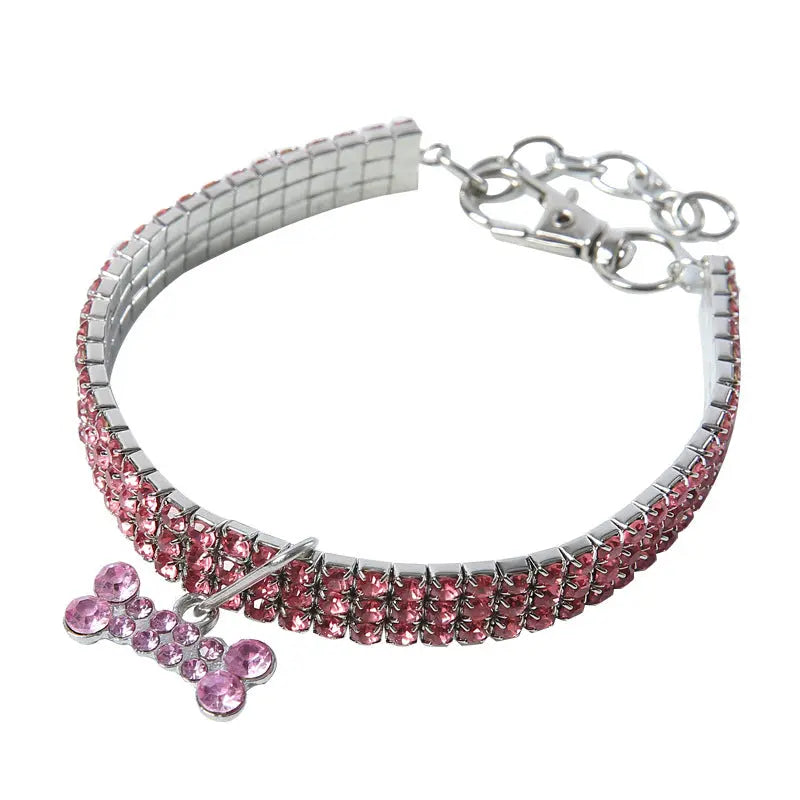 Crystal Rhinestone Dog and Cat Collar-6