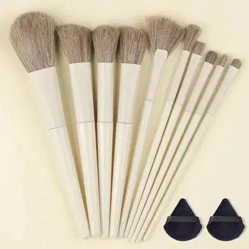 10/13PCS Makeup Brushes Set - Fluffy Soft Eye Shadow, Blush, Highlighter - petguardiansupplies