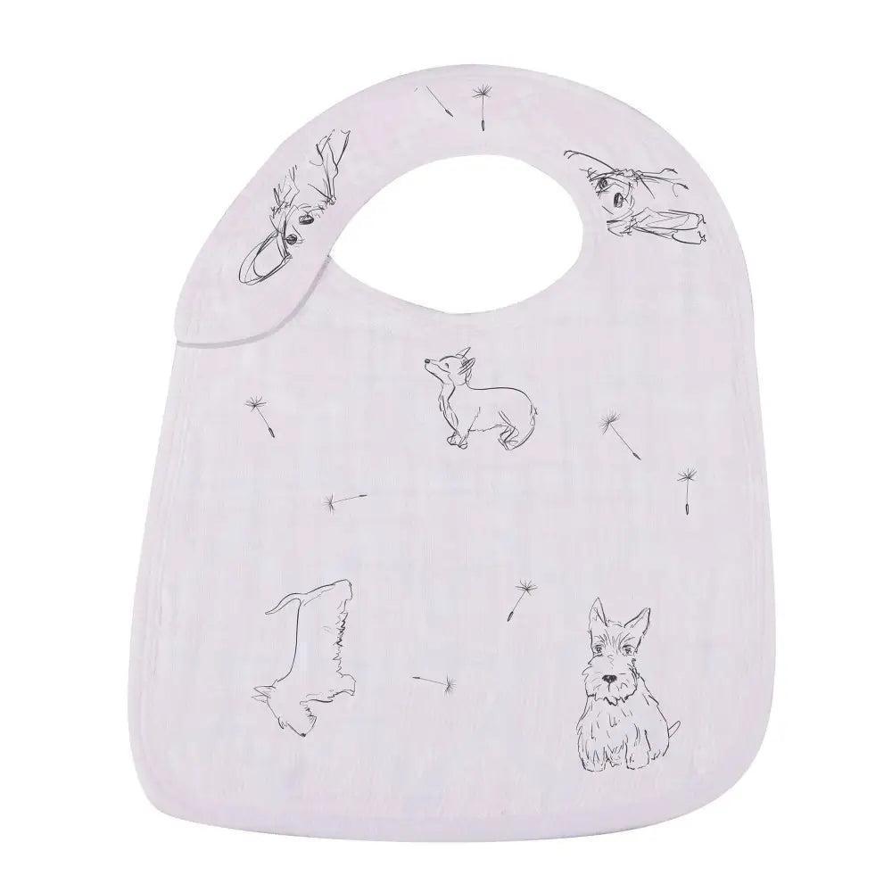 Dandelions Bamboo Muslin Snap Bibs 3PK - petguardiansupplies