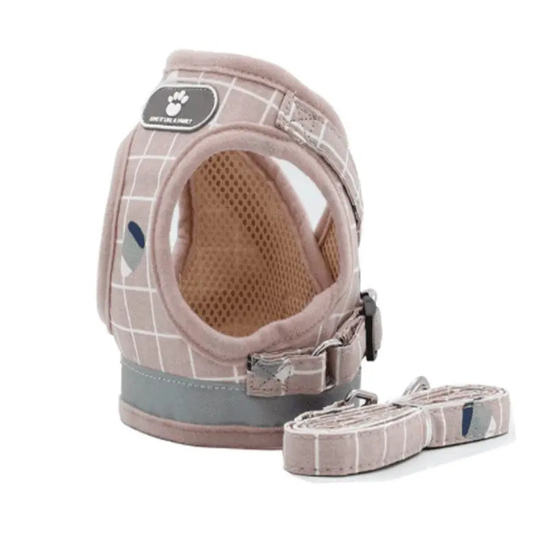 Pet Traction Vest with Retractable Flat Rope-2