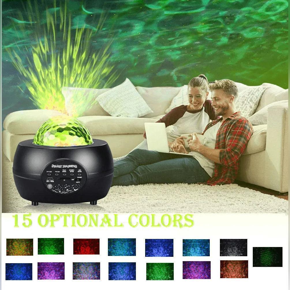 LED Night Light Starry Sky Projector with Bluetooth Wireless Speaker - petguardiansupplies