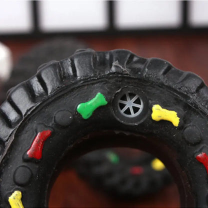 Vocalizing Dog Toy with Small Tire Design-3