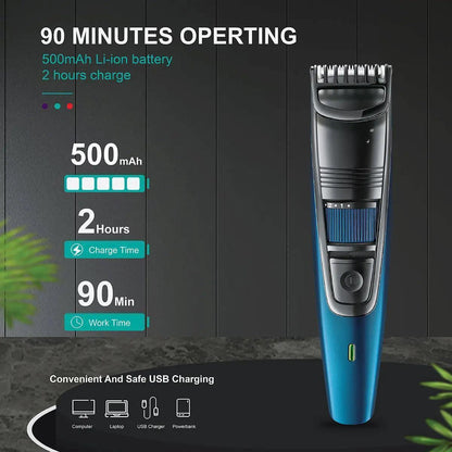 Adjustable Hair Cutting Trimmer Professional Rechargeable Hair - petguardiansupplies