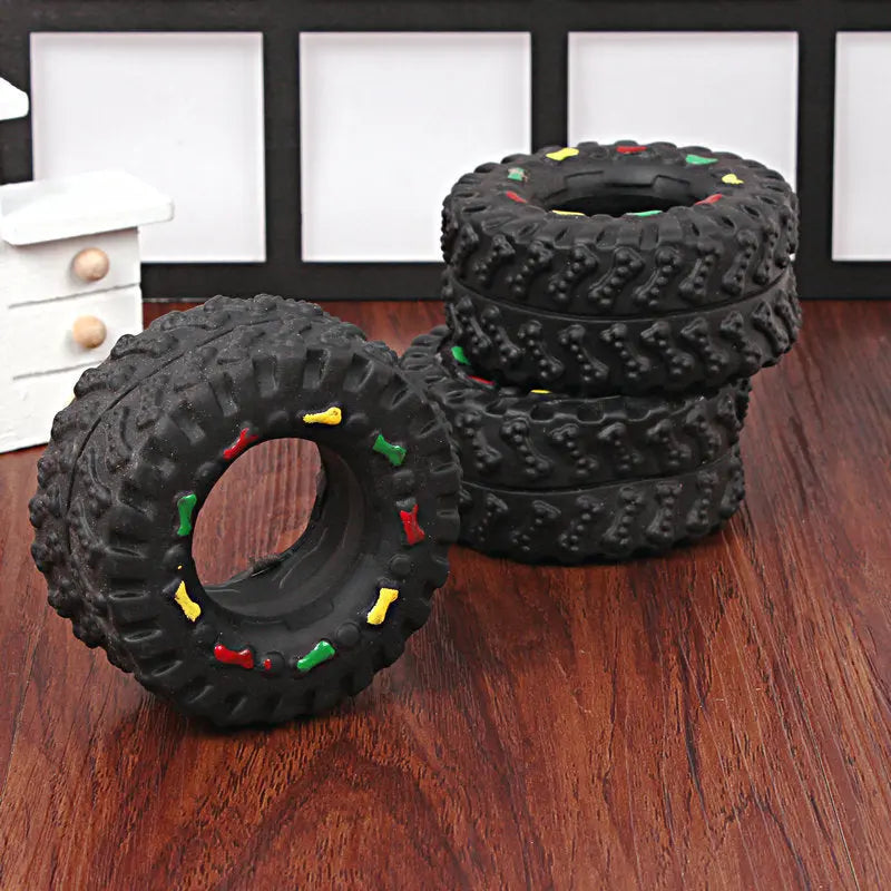 Vocalizing Dog Toy with Small Tire Design-4