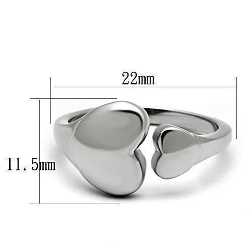 TK1000 - High polished (no plating) Stainless Steel Ring with No Stone - petguardiansupplies