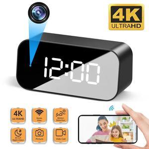 4K HD WIFI Clock Camera Micro Camera IR Night View Alarm Camcorder - petguardiansupplies