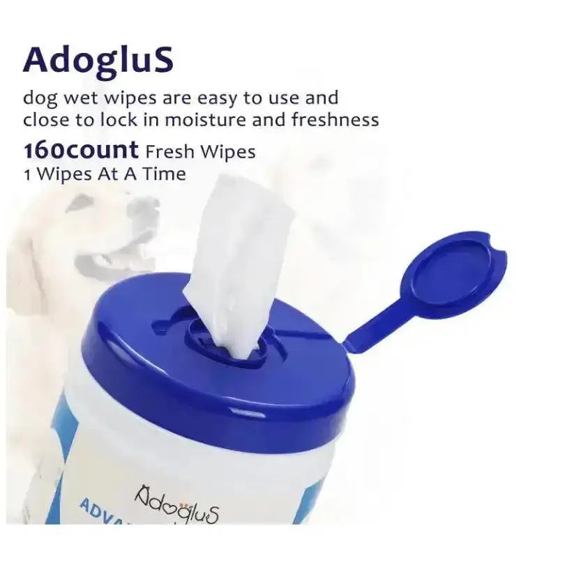 AdogluS Pet Wipes with Free Cotton Swabs - petguardiansupplies