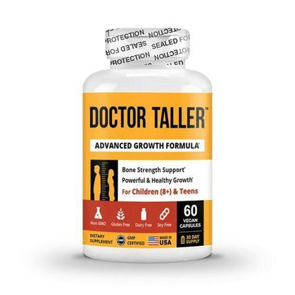 Doctor Taller, For Children (8+) & Teens, 60 Vegan Capsules - petguardiansupplies