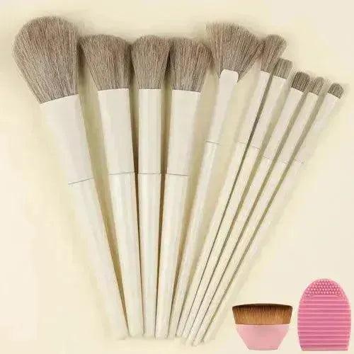 10/13PCS Makeup Brushes Set - Fluffy Soft Eye Shadow, Blush, Highlighter - petguardiansupplies