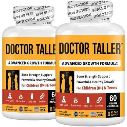 Doctor Taller, For Children (8+) & Teens, 60 Vegan Capsules - petguardiansupplies