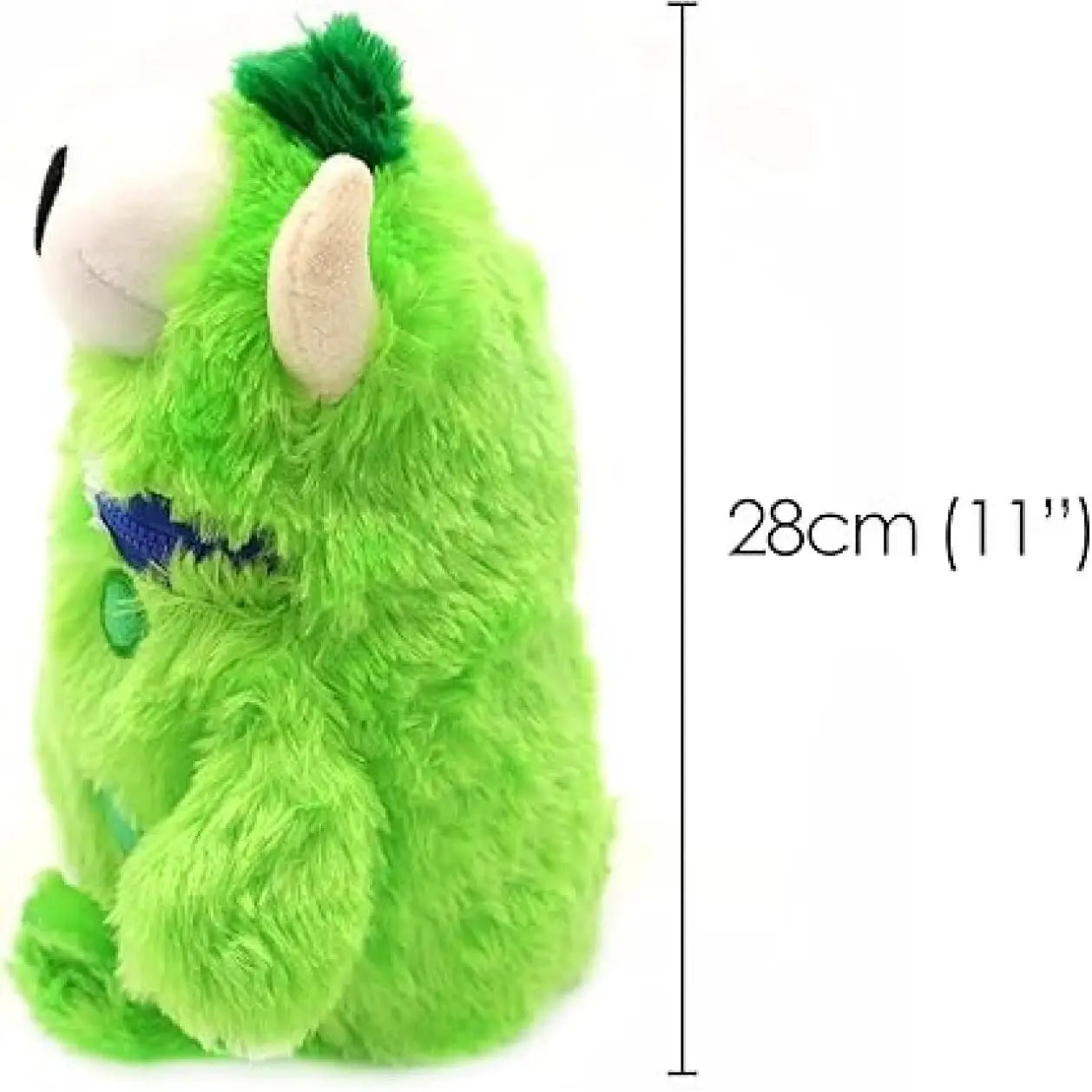 Worry Yummy Monster Soft Toy - 28cm (11") Cuddly Sleep Companion for Kids - Anxiety & Stress Reducing - Green 'Hank' - petguardiansupplies