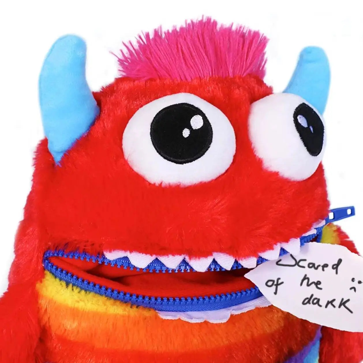 Worry Yummy Monster Clip-on Soft Toy for Kids - Large & Jumbo Anxiety-Reducing Sleep Companion - petguardiansupplies