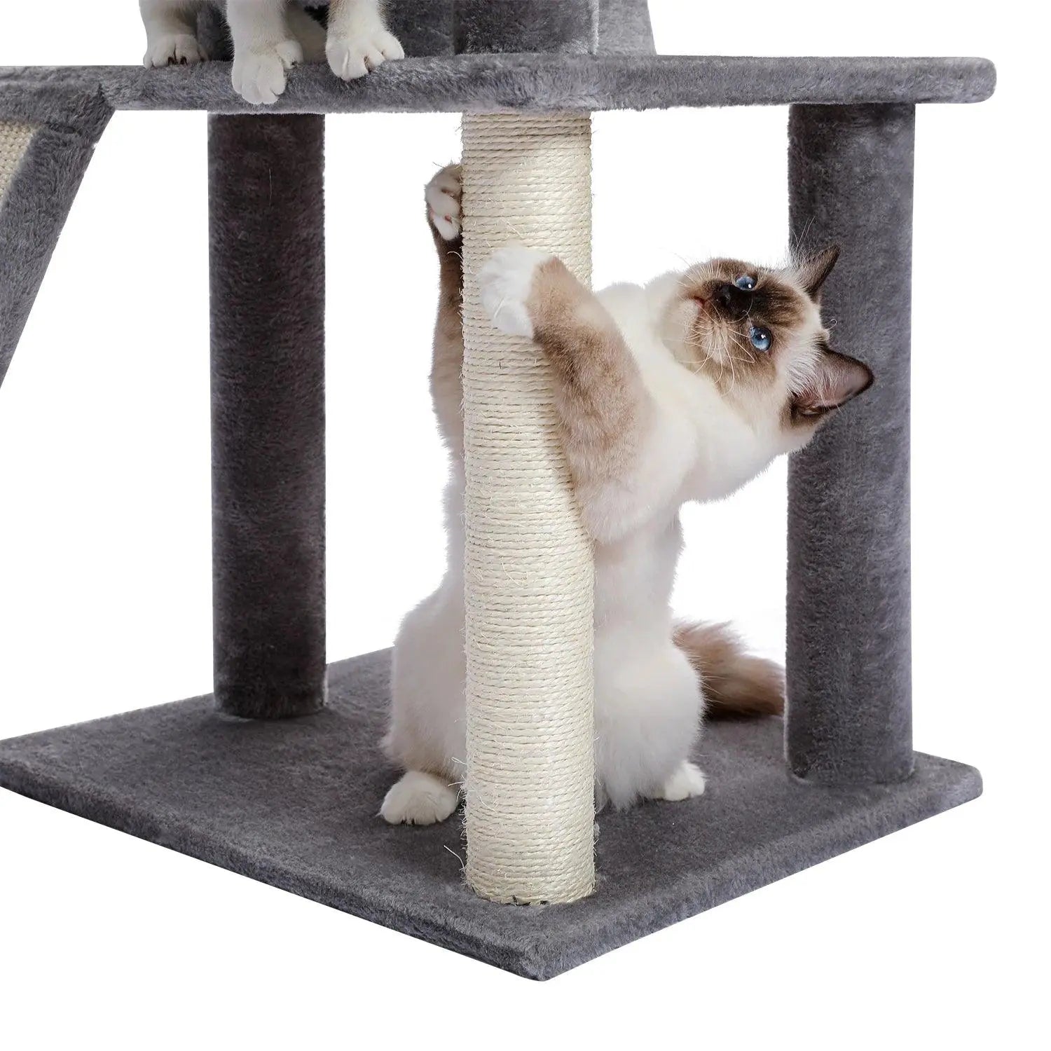 Domestic Delivery Multi-Level Cat Tree Tower Climb Furniture Scratching Post for Indoor House Pet Supplies Kitten Toy Cozy Condo - petguardiansupplies